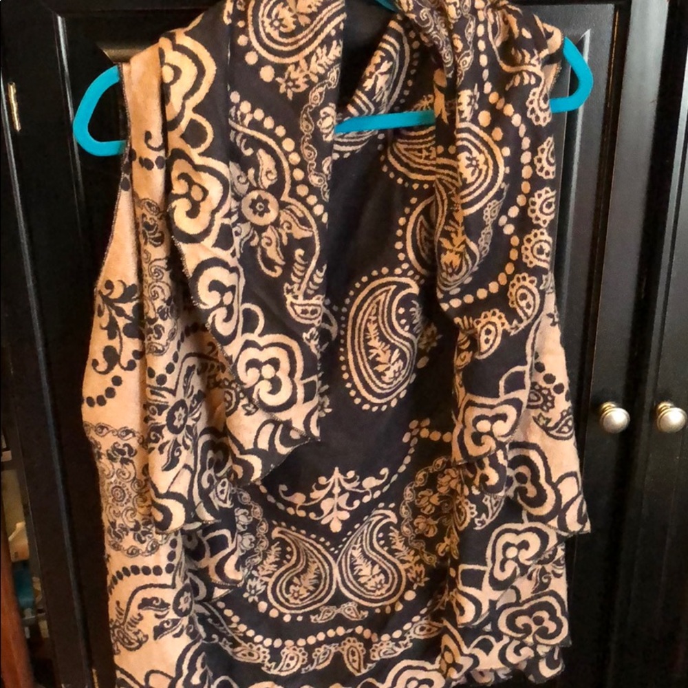 Printed reversible poncho